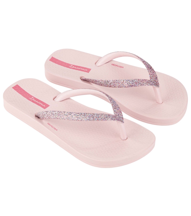Ipanema Ipanema Anatomic Lolita Kids Slippers aq_635_light pink IP 83141 AQ_635_Light Pink Ipanema slippers IP 83141 donker groen bij Leerentveldvrijetijd.nl