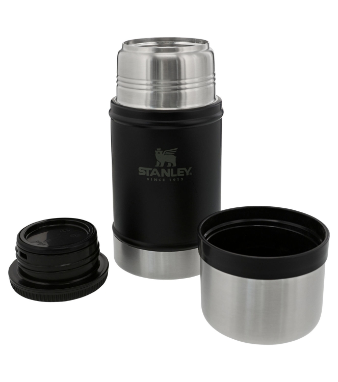Stanley Stanley The Legendary Food Jar .7L / 24oz matte black pebble 10-07936-004 Matte Black Pebble Stanley koken 10-07936-004 licht grijs bij Leerentveldvrijetijd.nl