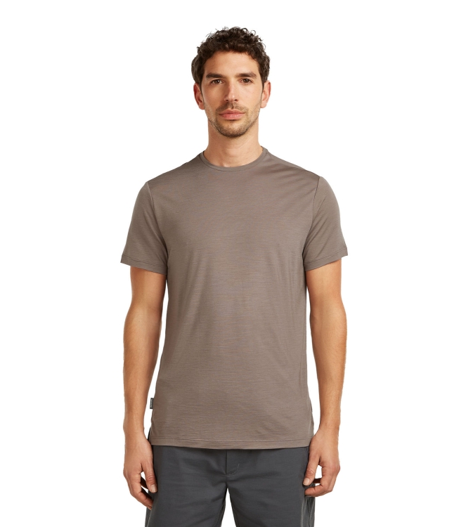 Icebreaker Icebreaker M M Sphere III SS Tee 0kw1_porcini IB0A56ZM 0KW1_Porcini Icebreaker fleeces en truien IB0A56ZM marine bij Leerentveldvrijetijd.nl