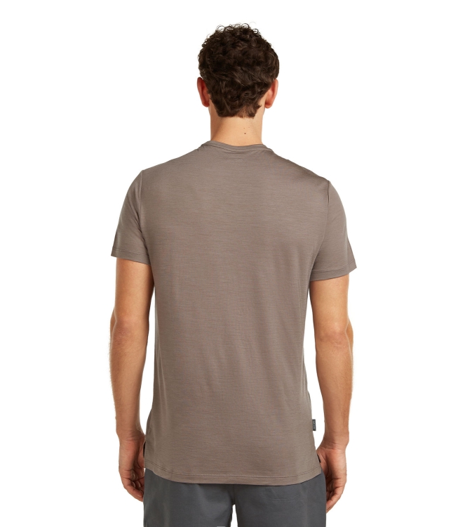 Icebreaker Icebreaker M M Sphere III SS Tee 0kw1_porcini IB0A56ZM 0KW1_Porcini Icebreaker fleeces en truien IB0A56ZM marine bij Leerentveldvrijetijd.nl