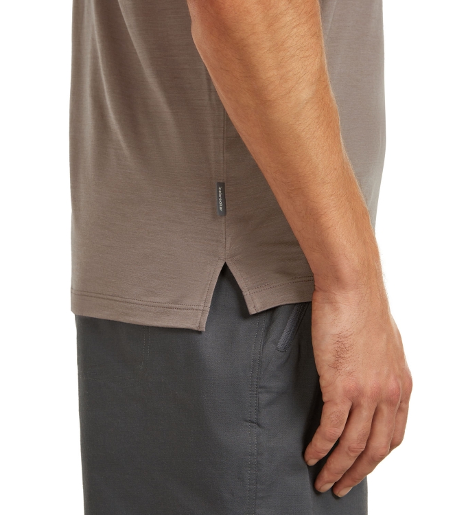 Icebreaker Icebreaker M M Sphere III SS Tee 0kw1_porcini IB0A56ZM 0KW1_Porcini Icebreaker fleeces en truien IB0A56ZM marine bij Leerentveldvrijetijd.nl