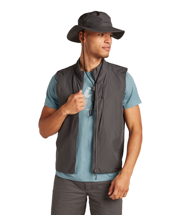 Icebreaker Icebreaker M Mer 150 Tech Lite SS T Pol Paddle 0a51_blue ash IB0A572X 0A51_Blue Ash Icebreaker fleeces en truien IB0A572X antraciet bij Leerentveldvrijetijd.nl