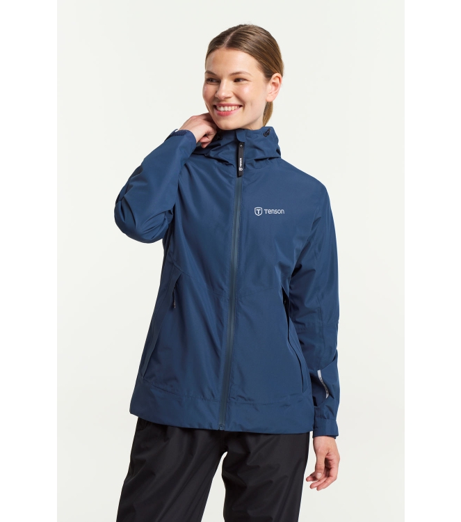Tenson Tenson Winga Rain Jacket W 964 - dark blue 5018049 964 - Dark Blue Tenson jassen 5018049 geen kleur bij Leerentveldvrijetijd.nl