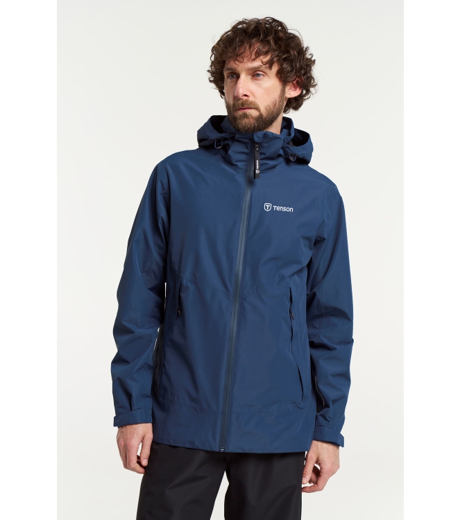 Tenson Tenson Winga Rain Jacket M 964 - dark blue 5018050 964 - Dark Blue Tenson jassen 5018050 geen kleur bij Leerentveldvrijetijd.nl