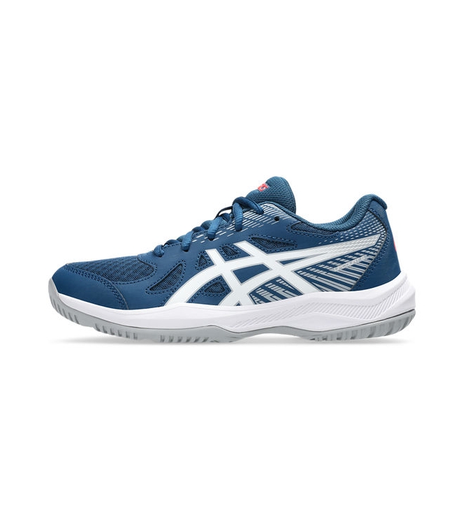 Asics Asics Upcourt 6 GS 402_mako blue/white 1074A045 402_Mako Blue/White Asics hockeyschoenen 1074A045 antraciet bij Leerentveldvrijetijd.nl