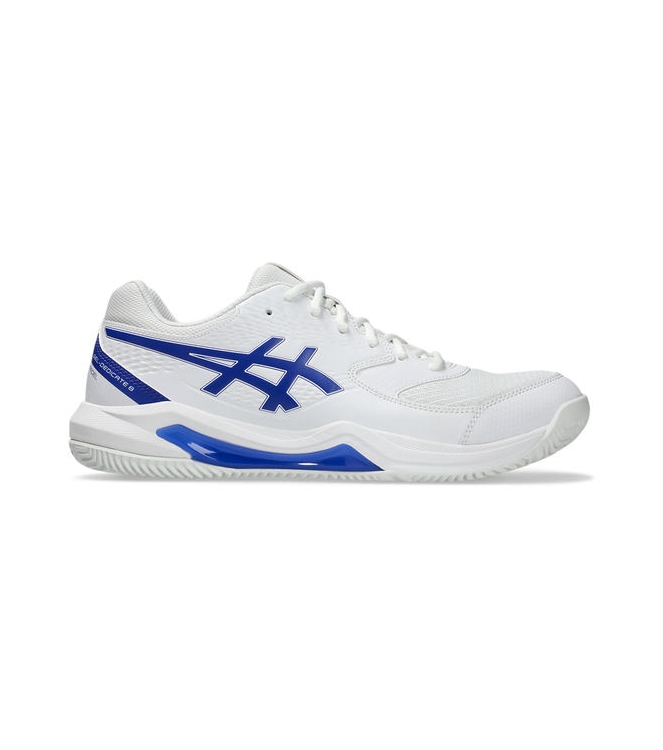 Asics Asics Gel-Dedicate 8 Padel 102_white / dark cobalt 1041A414 102_White / Dark Cobalt Asics padel 1041A414 roze bij Leerentveldvrijetijd.nl