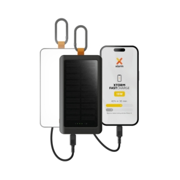 Xtorm 15W Go2 Solar Power Bank 10.000 + Light - Charcoa