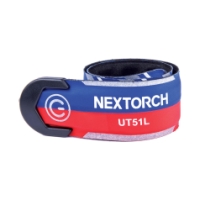 homeij Veilgheids LED armband Nextorch oplaadbaar blauw/rood 77NT-UT51L