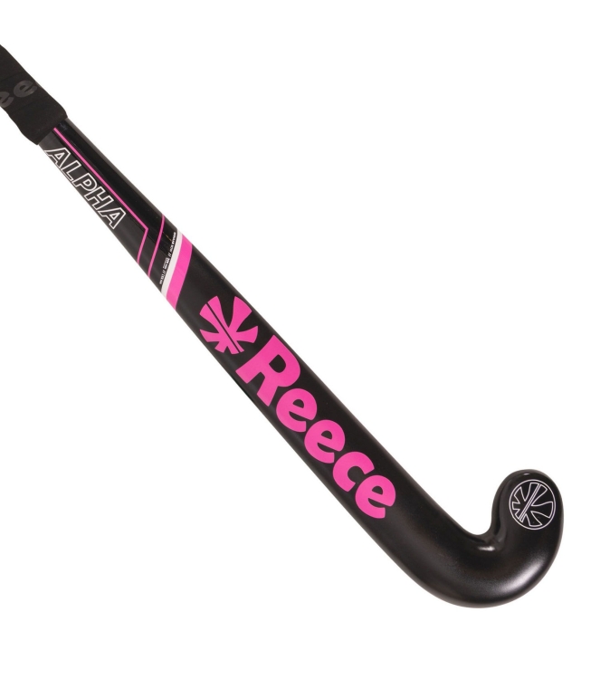 Reece Reece Alpha JR Hockey Stick black - pink 889270_8660 Black - Pink Reece hockeysticks 889270_8660 ecru bij Leerentveldvrijetijd.nl