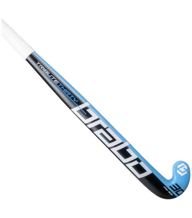 Brabo Brabo Tribute 30 PB black/blue 315.51321.020 Black/Blue Brabo hockeysticks 315.51321.020 licht grijs bij Leerentveldvrijetijd.nl