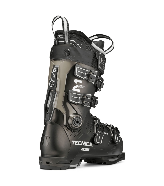 Tecnica Tecnica MACH1 LV 95 W TD2 10c black-gold TS201C08G0 10C black-gold Tecnica wintersport schoenen TS201C08G0 rood bij Leerentveldvrijetijd.nl