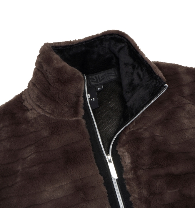 Luhta Luhta Isolahti Midlayer 190_dark brown 8_38255_432_L 190_Dark Brown Luhta fleeces en truien 8_38255_432_L oranje bij Leerentveldvrijetijd.nl