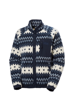 Helly Hansen Helly Hansen W Imperial Printed Pile Snap 597_Navy Nordic Aop