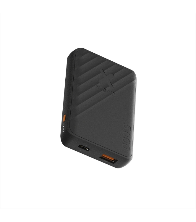 Xtorm Xtorm Xtorm 12W Go2 Powerbank 5.000 charcoal black XG2051 Charcoal Black Xtorm electra XG2051 licht grijs bij Leerentveldvrijetijd.nl