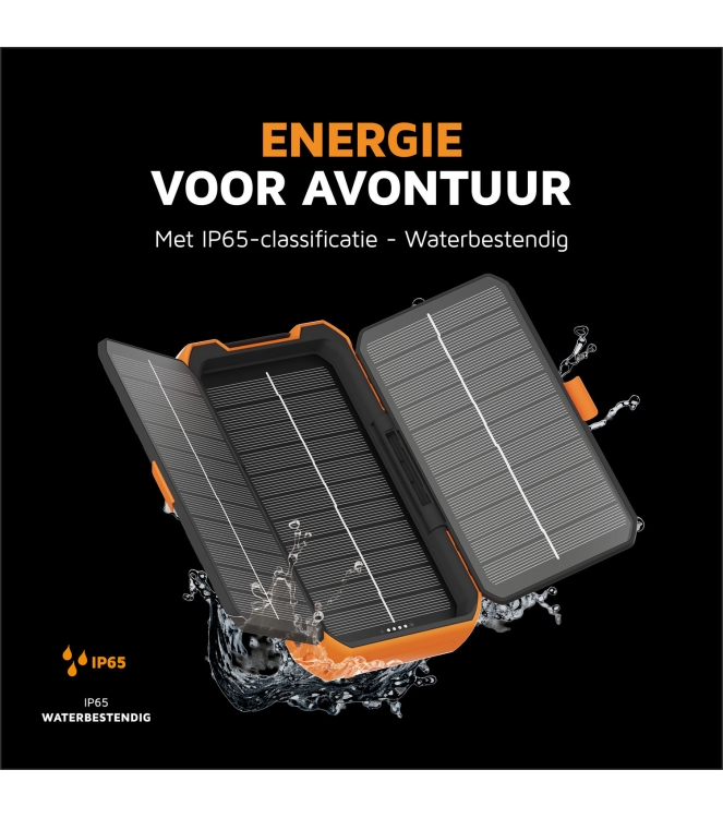 Xtorm Xtorm Rugged Solar Powerbank 10.000 XR203 Xtorm electra XR203 ecru bij Leerentveldvrijetijd.nl