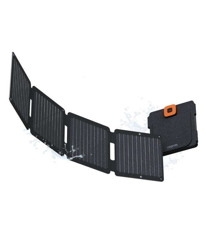 Xtorm Xtorm SolarBooster 28W - Foldable Solar Panel XR2S28 Xtorm electra XR2S28 ecru bij Leerentveldvrijetijd.nl
