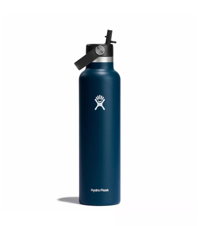 hydro flask hydro flask 21 oz Standard Mouth with Flex Straw Cap indigo S21CFS Indigo hydro flask koken S21CFS antraciet bij Leerentveldvrijetijd.nl
