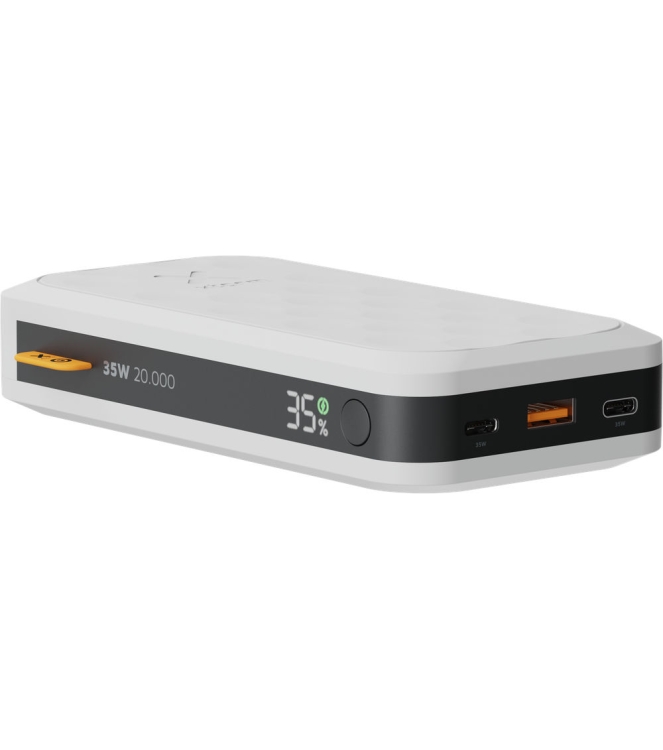 Xtorm Xtorm 35W Fuel Series Powerbank 20.000 dusk white FS5200 Dusk White Xtorm electra FS5200 roze bij Leerentveldvrijetijd.nl