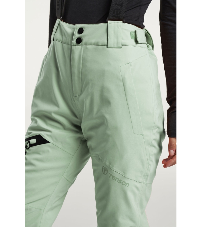 Tenson Tenson Core Ski 2.0 Pants Women 631-granite green 5018404 631-Granite Green Tenson gevoerde broeken 5018404 blauw bij Leerentveldvrijetijd.nl