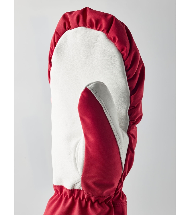 Hestra Hestra Women\'s Primaloft Leather - mitt 560_red 3003711 560_Red Hestra wintersportkleding 3003711 geel bij Leerentveldvrijetijd.nl