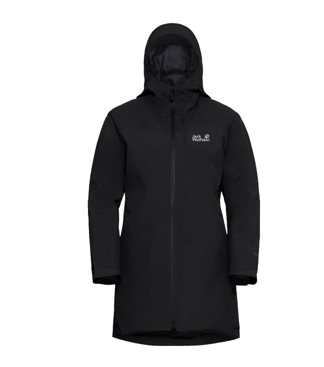 Jack Wolfskin Jack Wolfskin Icecape 2L Down Ins JKT W Rds 6000_black A65298 6000_Black Jack Wolfskin jassen A65298 licht grijs bij Leerentveldvrijetijd.nl