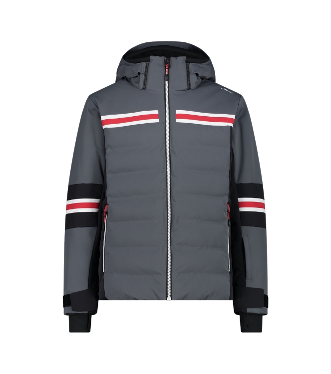 CMP CMP Man Jacket Zip Hood u862 grey 35W0057 U862 Grey CMP jassen 35W0057 lichtblauw bij Leerentveldvrijetijd.nl