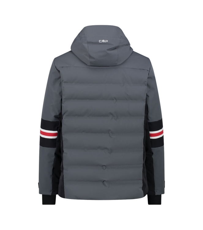 CMP CMP Man Jacket Zip Hood u862 grey 35W0057 U862 Grey CMP jassen 35W0057 lichtblauw bij Leerentveldvrijetijd.nl