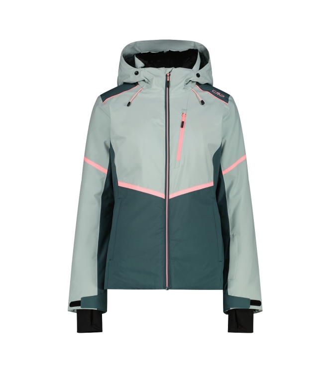CMP CMP Woman Jacket Fix Hood e421 jade 35W0156 E421 Jade CMP jassen 35W0156 blauw bij Leerentveldvrijetijd.nl