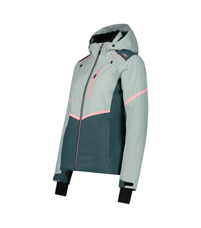 CMP CMP Woman Jacket Fix Hood e421 jade 35W0156 E421 Jade CMP jassen 35W0156 blauw bij Leerentveldvrijetijd.nl