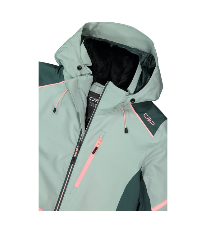 CMP CMP Woman Jacket Fix Hood e421 jade 35W0156 E421 Jade CMP jassen 35W0156 blauw bij Leerentveldvrijetijd.nl