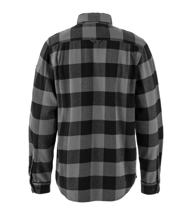 Fjällräven Fjällräven Övik Heavy Flannel Shirt M 550-020_black-grey F82978 550-020_Black-Grey Fjällräven fleeces en truien F82978 licht grijs bij Leerentveldvrijetijd.nl