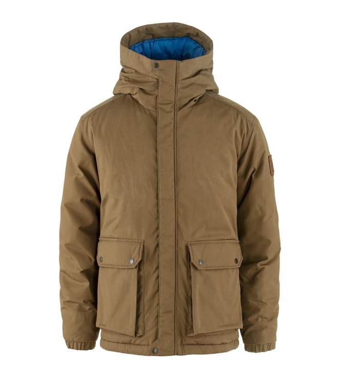 Fjällräven Fjällräven Övik Padded Jacket M 265_wood brown F12500184 265_Wood Brown Fjällräven jassen F12500184 oranje bij Leerentveldvrijetijd.nl