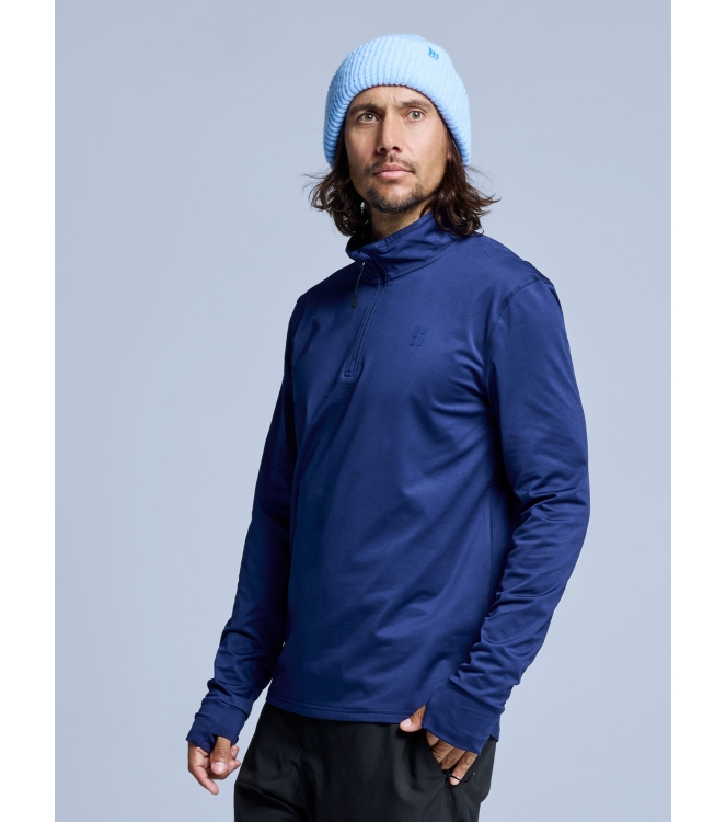 Poederbaas Poederbaas Arctic Pully Men 2.0 410_navy PB010710 410_Navy Poederbaas wintersportkleding PB010710 geen kleur bij Leerentveldvrijetijd.nl