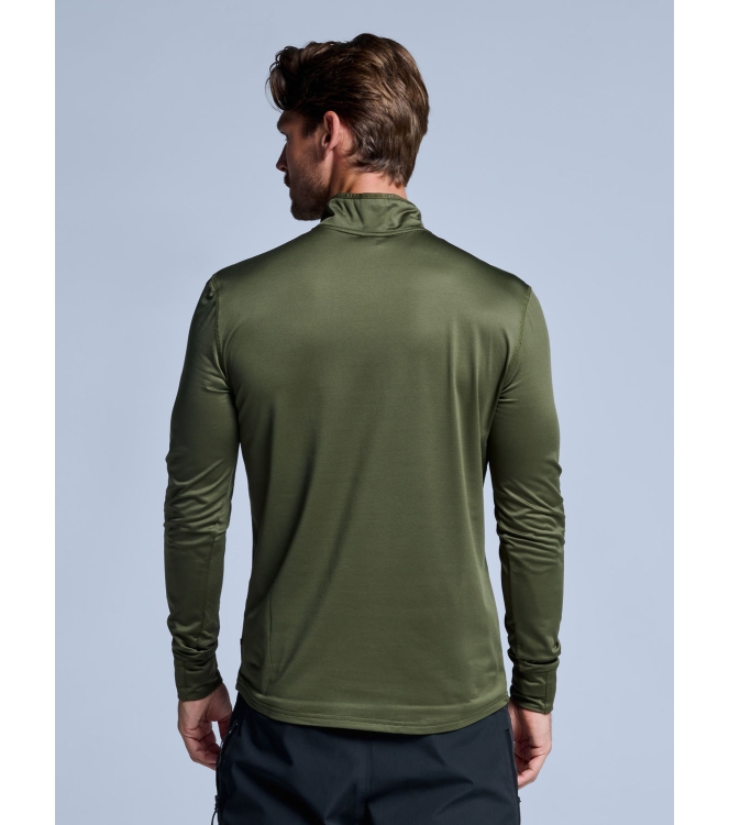 Poederbaas Poederbaas Arctic Pully Men 2.0 304_olive green PB010710 304_Olive Green Poederbaas wintersportkleding PB010710 blauw bij Leerentveldvrijetijd.nl