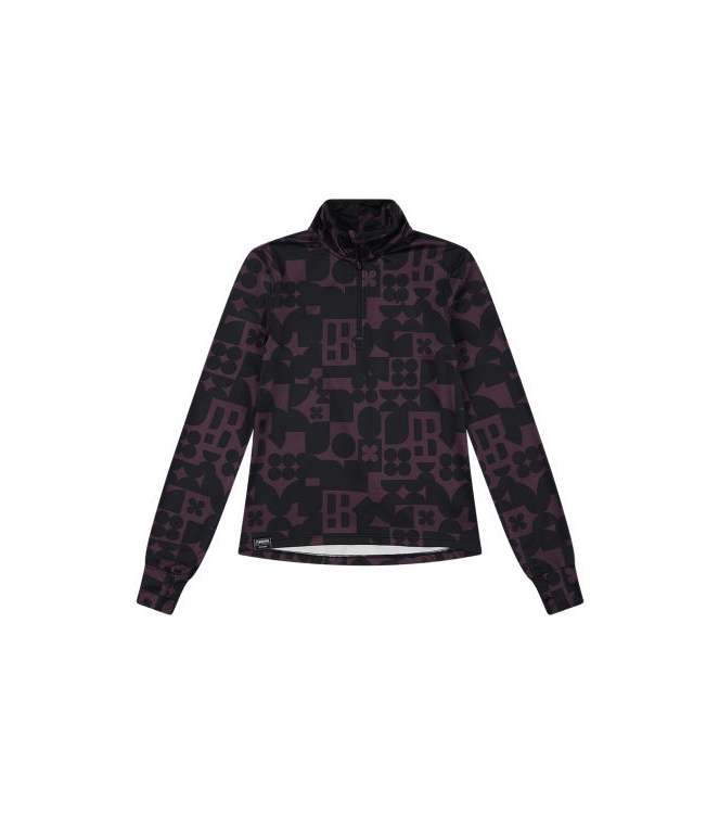 Poederbaas Poederbaas Arty Pully Women 601_bordeaux PB010742 601_Bordeaux Poederbaas wintersportkleding PB010742 multi kleur bij Leerentveldvrijetijd.nl