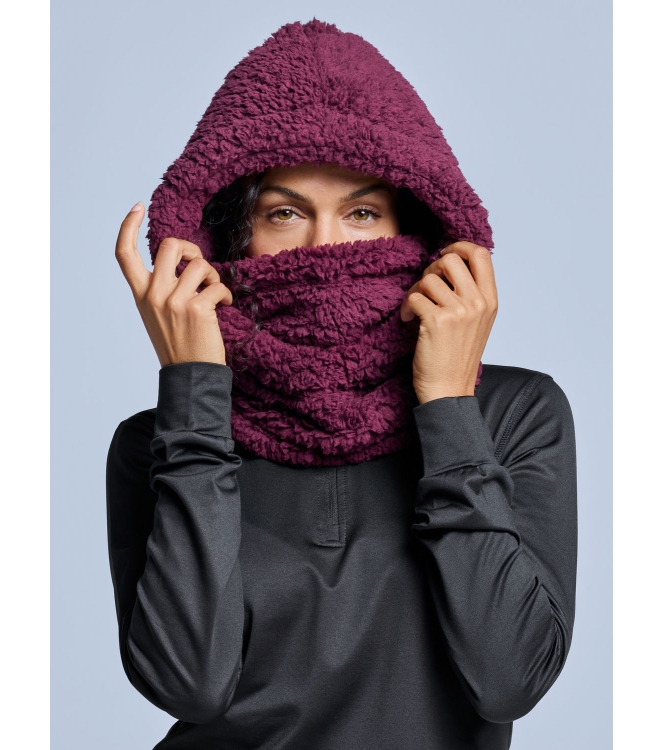 Poederbaas Poederbaas Fluffy Balaclava 601_bordeaux PB070712 601_Bordeaux Poederbaas wintersportkleding PB070712 multi kleur bij Leerentveldvrijetijd.nl