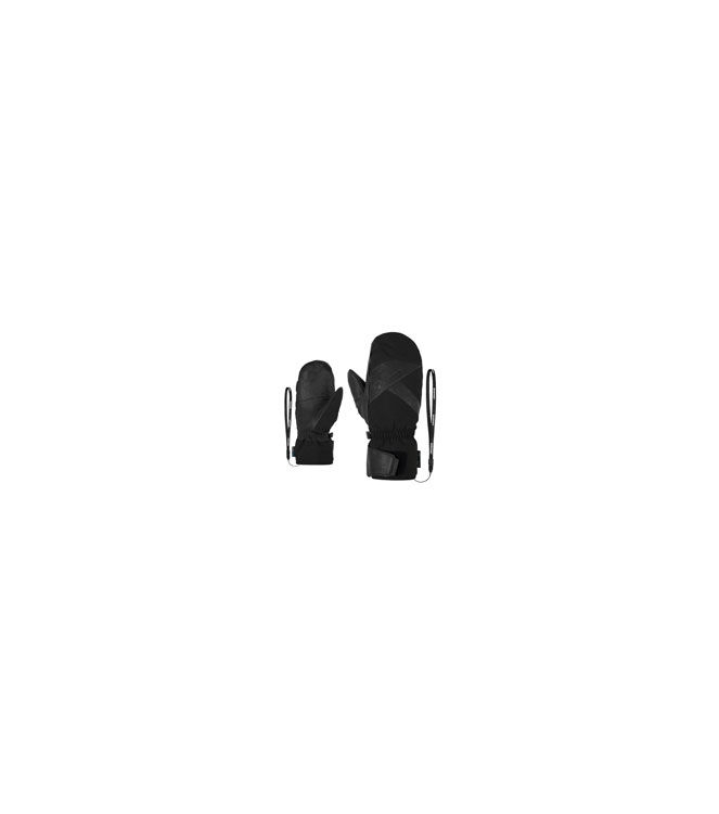 Ziener Ziener Gettero-Z AS® AW Mitten glove 12_black 111015 12_black Ziener wintersportkleding 111015 licht grijs bij Leerentveldvrijetijd.nl