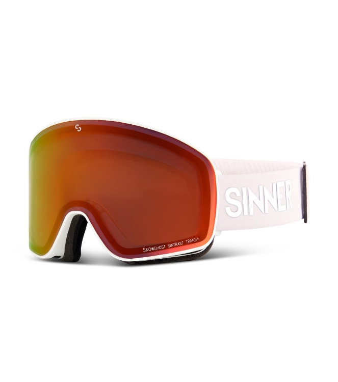Sinner Sinner Snowghost Sintrast® Trans+® m white SIGO-195-32-HC58 M White Sinner wintersport accessoires SIGO-195-32-HC58 roze bij Leerentveldvrijetijd.nl