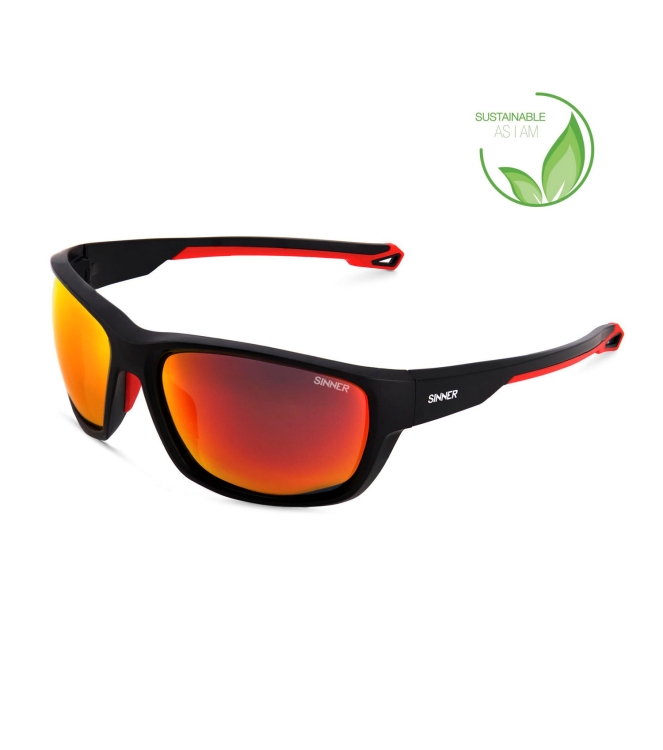 Sinner Sinner Nirapi Sintec® mt blk smk blk red ol SISU-931-10-P58 Mt Blk Smk Blk Red Ol Sinner wintersport accessoires SISU-931-10-P58 licht grijs bij Leerentveldvrijetijd.nl