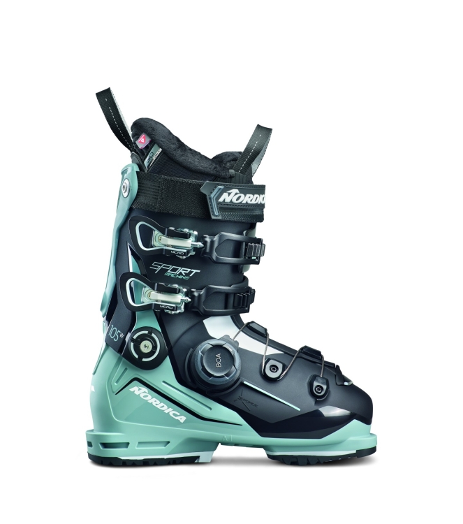 Nordica Nordica Sportmachine 3 105 W BOA (GW) black/light-blue/white NB050S1600-798 black/light-blue/white Nordica wintersport schoenen NB050S1600-798 licht grijs bij Leerentveldvrijetijd.nl