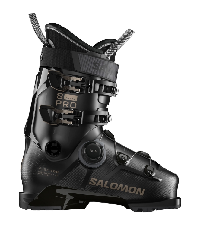 Salomon Salomon S/Pro Delta Boa 100 GW black L47931300 Black Salomon wintersport schoenen L47931300 licht grijs bij Leerentveldvrijetijd.nl