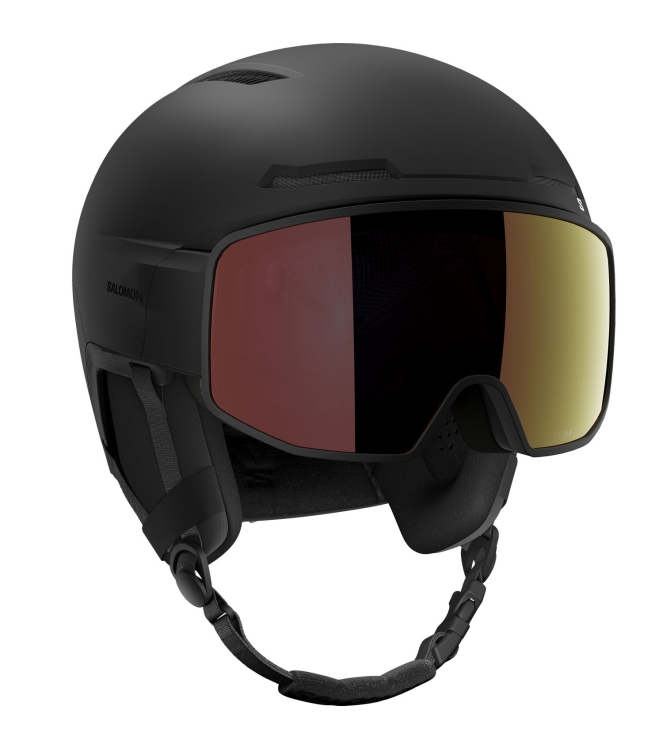 Salomon Salomon Driver Pro Sigphoto Mips skihelm black L47614300 Black Salomon wintersport accessoires L47614300 licht grijs bij Leerentveldvrijetijd.nl