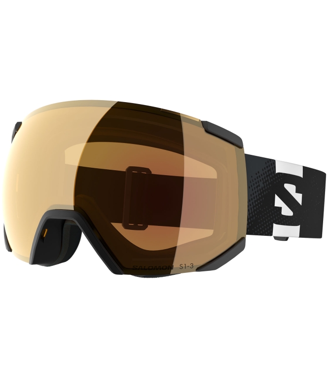 Salomon Salomon Radium Photo skibril black/red L47892300 Black/Red Salomon wintersport accessoires L47892300 licht grijs bij Leerentveldvrijetijd.nl