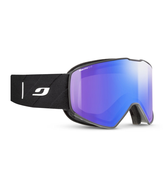 Julbo Julbo Cyrius X Skibril Reactiv 1-3 High Contrast black / gray J78334145 Black / Gray Julbo wintersport accessoires J78334145 licht grijs bij Leerentveldvrijetijd.nl
