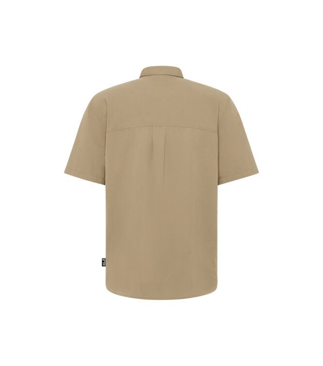 Jack Wolfskin Jack Wolfskin Sierra Canyon SS Shirt M a0082_hazel wood A63879 A0082_hazel wood Jack Wolfskin fleeces en truien A63879 marine bij Leerentveldvrijetijd.nl