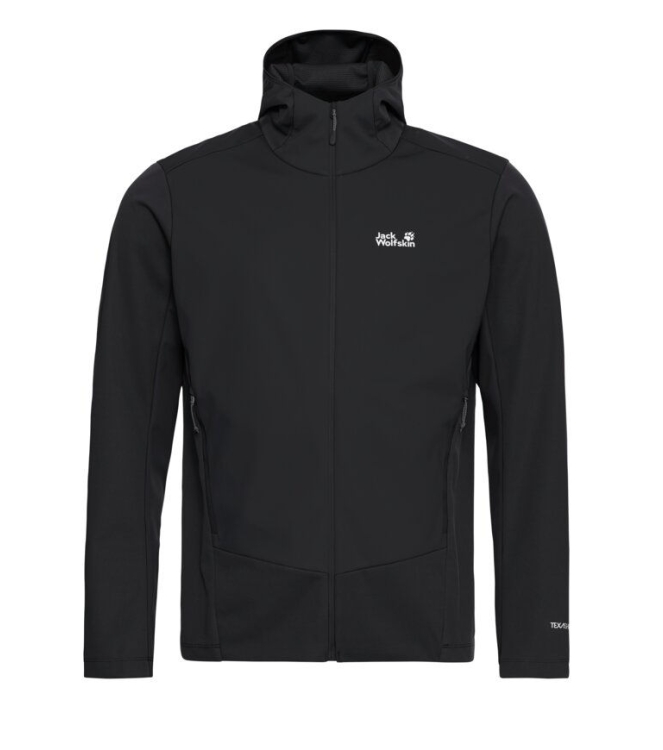 Jack Wolfskin Jack Wolfskin Skyvail JKT M 6000_black A65864 6000_black Jack Wolfskin jassen A65864 licht grijs bij Leerentveldvrijetijd.nl
