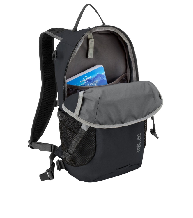 Jack Wolfskin Jack Wolfskin Velocity 12 6350_phantom A65981 6350_phantom Jack Wolfskin tassen A65981 zwart combinatie bij Leerentveldvrijetijd.nl