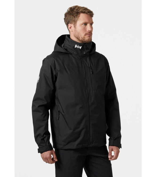 Helly Hansen Helly Hansen Crew Hooded Midlayer Jacket 2 990_black 34442 990_Black Helly Hansen jassen 34442 licht grijs bij Leerentveldvrijetijd.nl