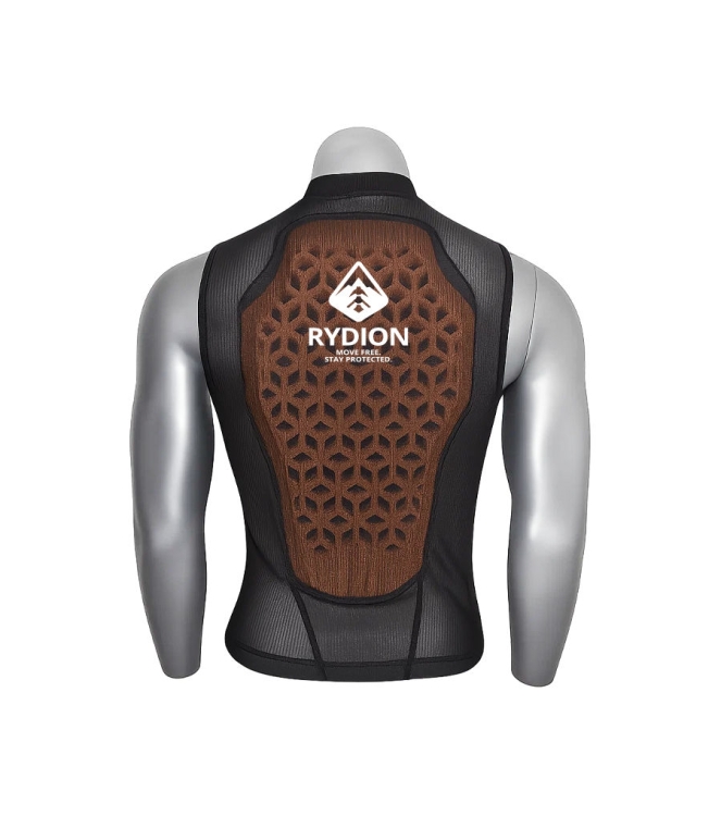 Rydion Rydion Sölden rugbeschermer black PS002 Black Rydion wintersport accessoires PS002 licht grijs bij Leerentveldvrijetijd.nl