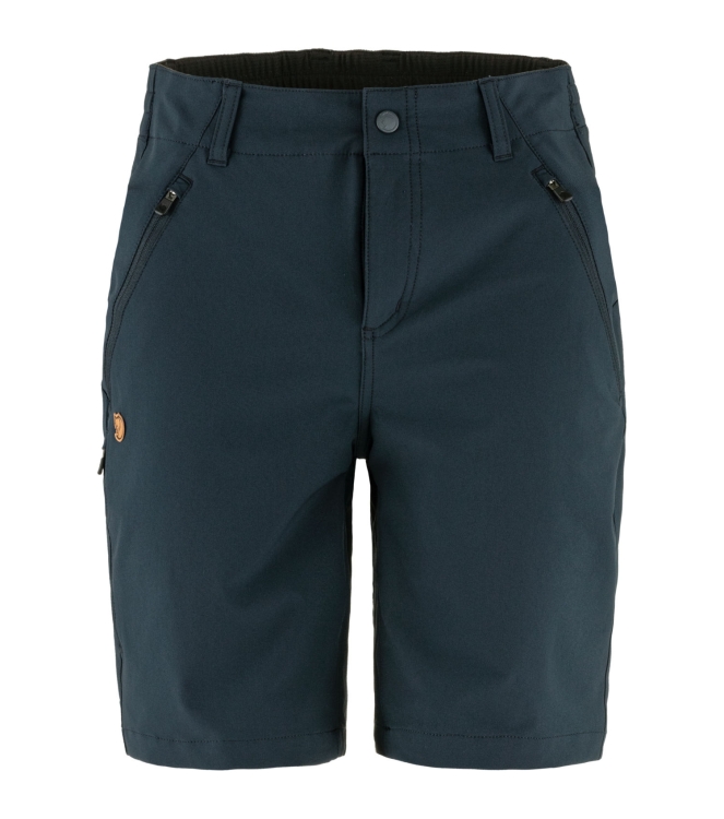 Fjällräven Fjällräven Abisko Trail Stretch Shorts W 555_dark navy F14200143 555_Dark Navy Fjällräven broeken F14200143 geen kleur bij Leerentveldvrijetijd.nl